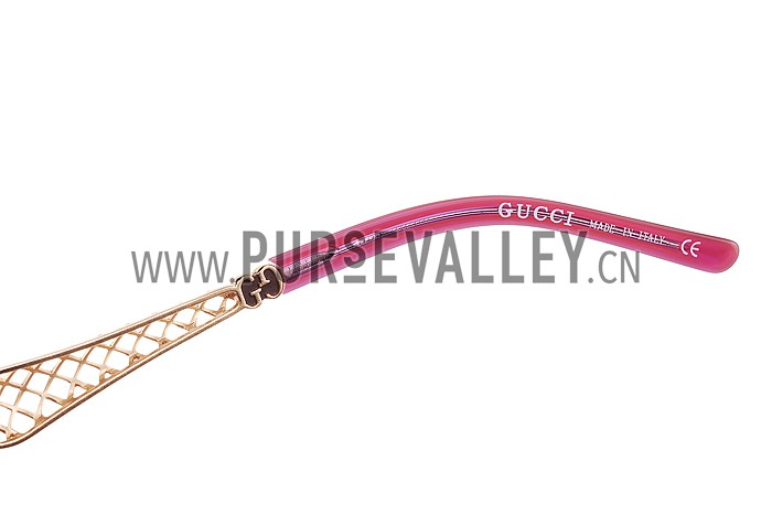 Gucci Diamantissima Red Frame Sunglasses 308090