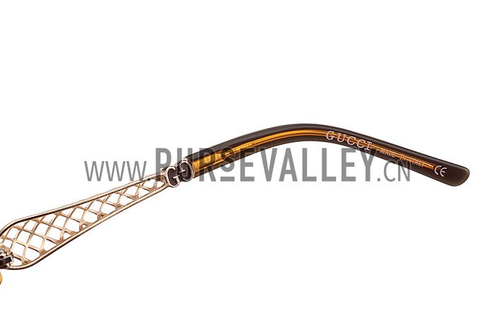 Gucci Diamantissima Brown Frame Sunglasses 308088