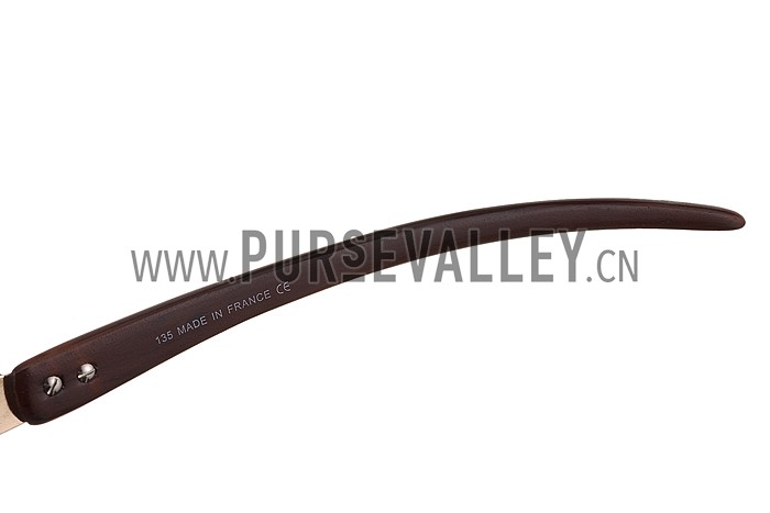 Cartier Panthere Detail Gold Frame Gradient Lenses Sunglasses 308132