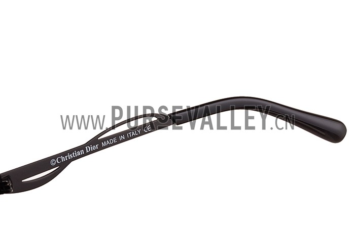 Christian Dior Demoiselle Silver Frame Dark Blue Lenses Sunglasses 308119