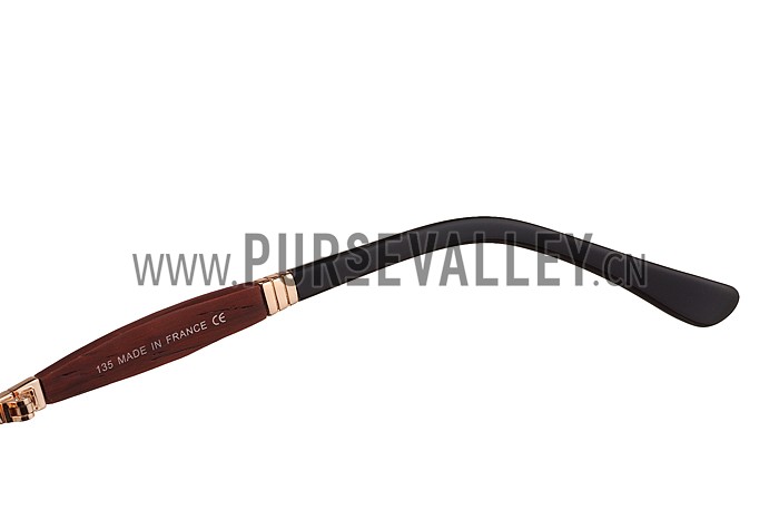 Cartier Aviator Gold Frame Grey Lenses Sunglasses 308125