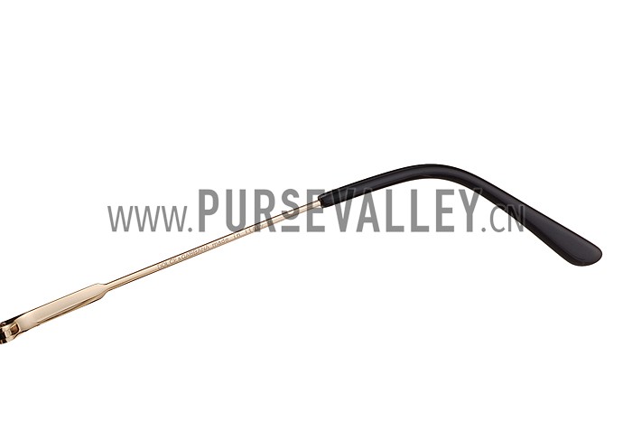 Dolce And Gabbana Aviator Gold Frame Sunglasses 308138