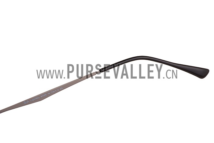 Ray Ban Wayfarer Light-Ray Blue Frame Black Lenses Sunglasses 308163