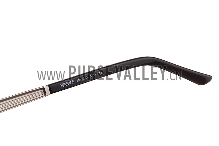 Versace Medusa Silver Frame Grey Lenses Sunglasses 308183