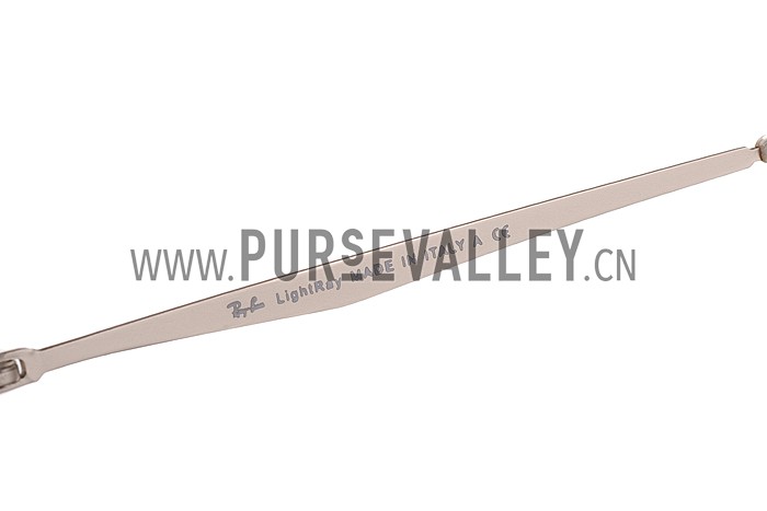 Ray Ban Wayfarer Light-Ray White Frame Orange Mirrored Lenses Sunglasses 308164