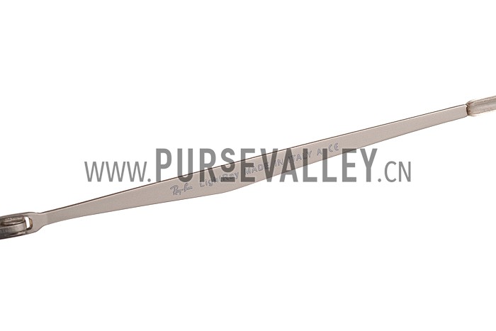 Ray Ban Wayfarer Light-Ray White Frame Green Mirrored Lenses Sunglasses 308165