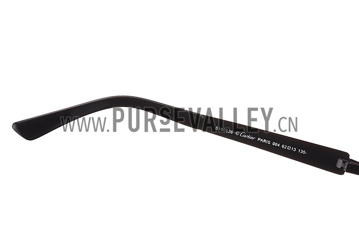 Cartier Wild Panthere Detail Black Frame Sunglasses 308188