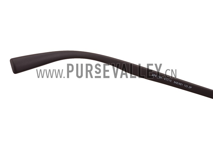 Prada Square Linea Rossa Logo Brown Frame Sunglasses 308219