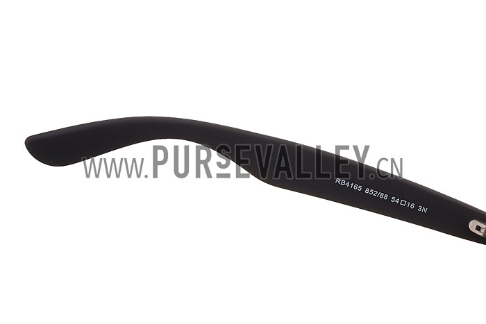 Ray Ban Justin Semi Transparent Black Frame Light Grey Lenses Sunglasses 308233