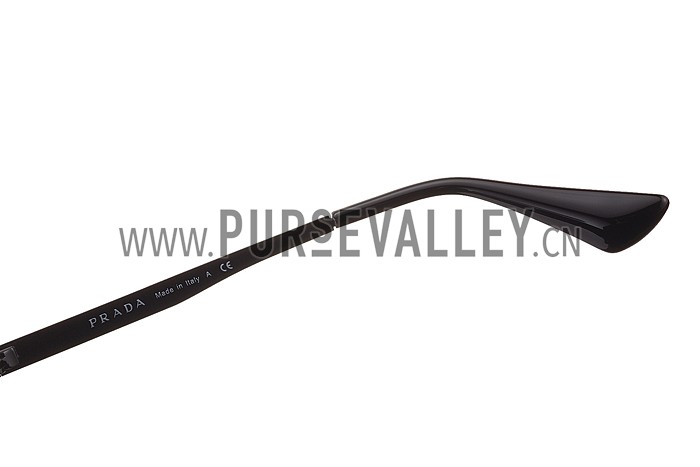 Prada Aviator Linea Rossa Logo Black Frame Sunglasses 308222