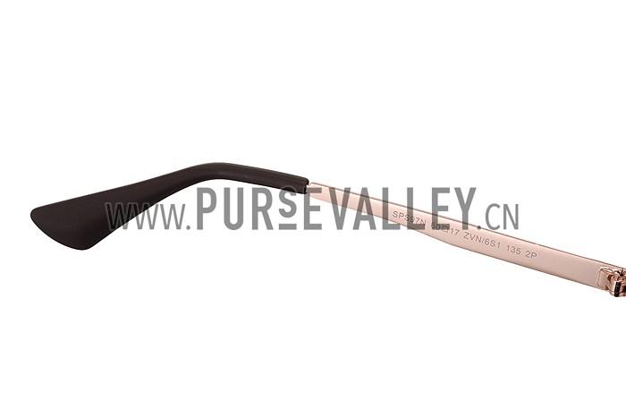 Prada Aviator Linea Rossa Logo Gold Frame Sunglasses 308224