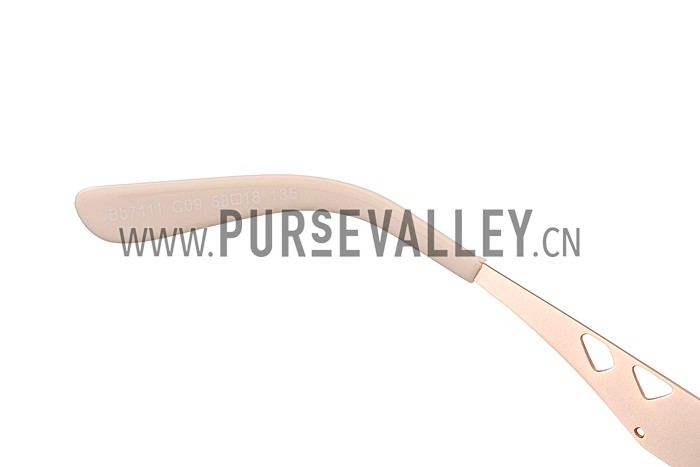 Burberry Butterfly Round Gold Sunglasses 307761