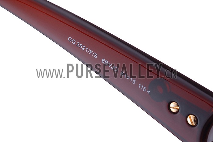 Gucci Modern Shape Brown Sunglasses 307811