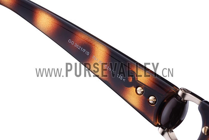 Gucci Modern Shape Havana Sunglasses 307812