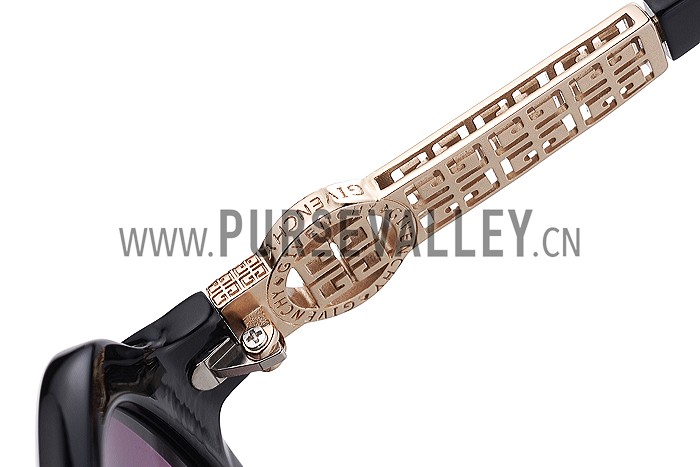 Givenchy Square Diamond Logo Black Sunglasses 307827