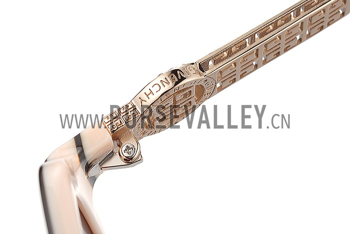 Givenchy Square Diamond Logo Beige Sunglasses 307828