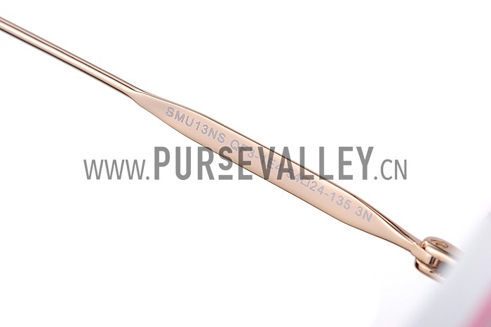 Miu Miu Retro Round Pink Sunglasses 307871