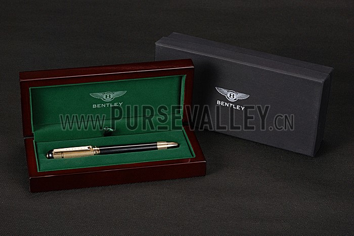 Bentley Gold Tip And Upper Body Black Ballpoint Pen 622788