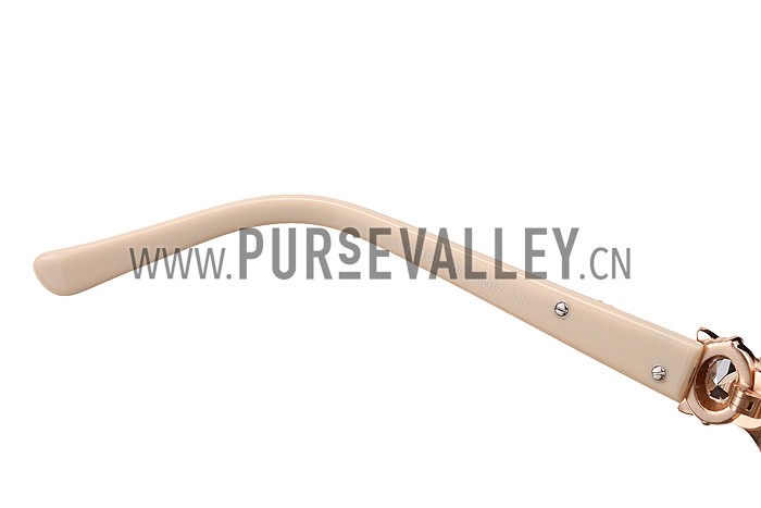 Cartier Decor Panthere Beige Frame Sunglasses 308072