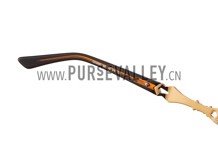 Christian Dior Cat Eye With 3 Stars Brown Sunglasses 308024