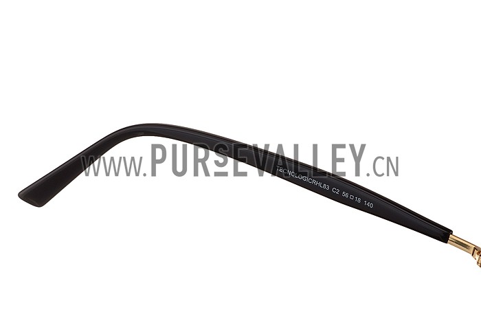 Christian Dior Technologic Gold Frame Gold Mirrored Lenses Sunglasses 308122