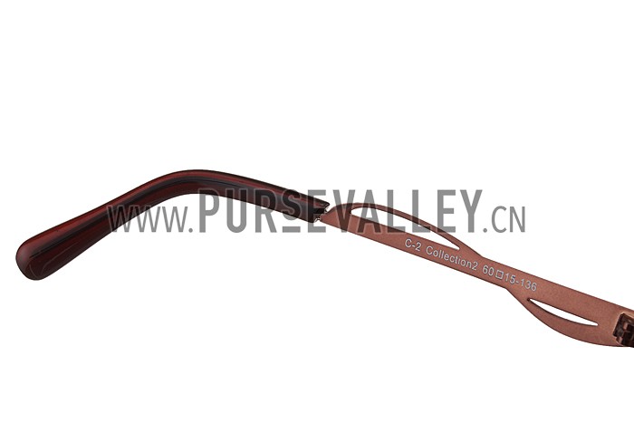 Christian Dior Demoiselle Gold Frame Brown Lenses Sunglasses 308118