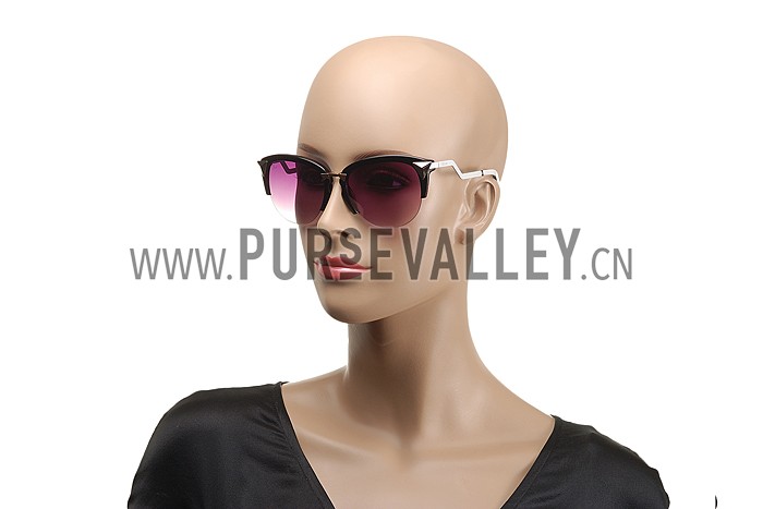 Dior Zig-Zag White Rims Sunglasses 307872