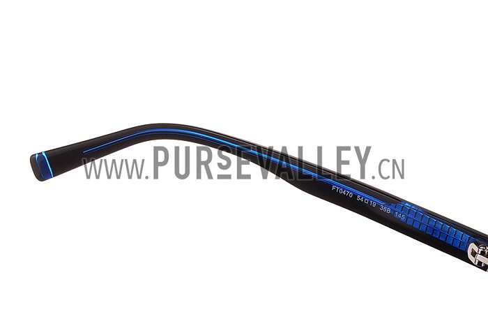 Tom Ford Terry Blue And Silver Sunglasses 308060