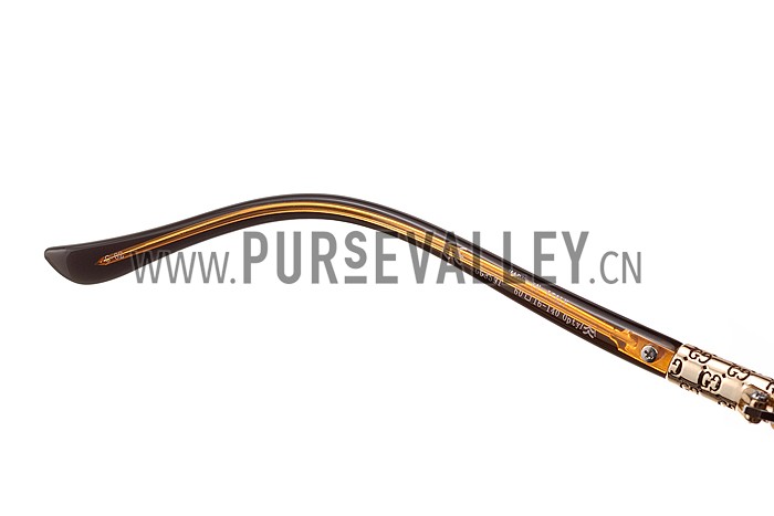 Gucci Guccissima Pattern Brown Frame Sunglasses 308083