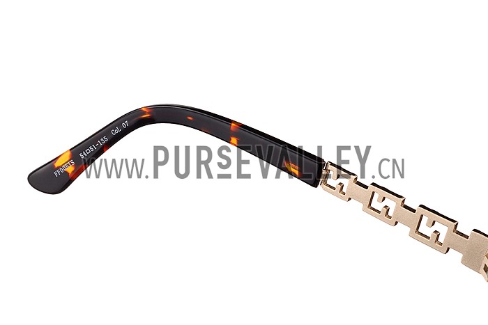 Fendi Oprah Classic Tortoise Frame Sunglasses 308078