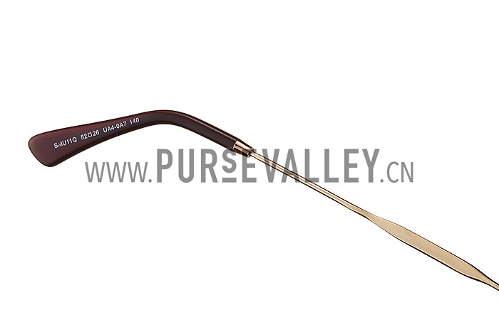 Miu Miu Cut Off Cat-Eye Brown Sunglasses 308036