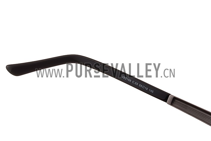 Versace Medusa Chrome Frame Grey Lenses Sunglasses 308182