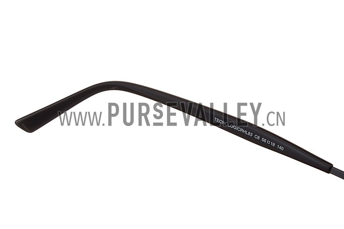 Christian Dior Technologic Black Frame Grey Mirrored Lenses Sunglasses 308121