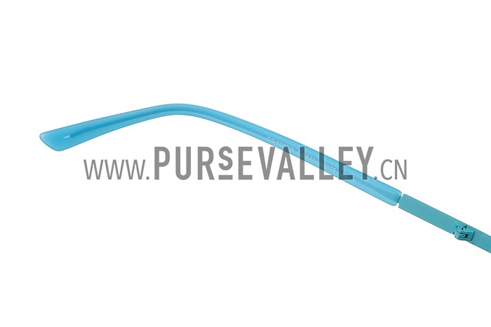 Gucci Aviator Gucci Logo On Lens Blue Frame Sunglasses 307890