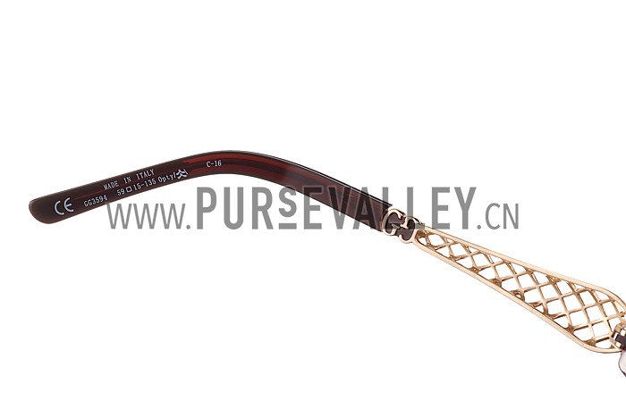 Gucci Diamantissima Purple Frame Sunglasses 308089