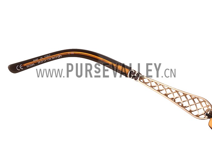 Gucci Diamantissima Brown Frame Sunglasses 308088