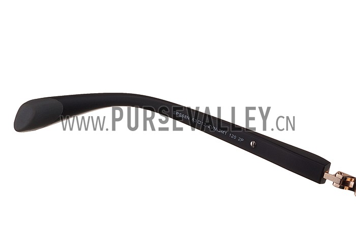 Prada Sporty Linea Rossa Gold Frame Grey Lenses Sunglasses 308156