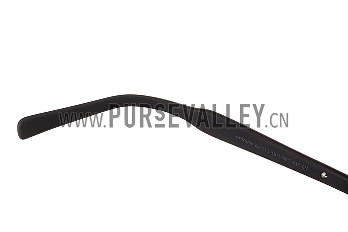 Prada Aviator Black Frame Grey Lenses Sunglasses 308148