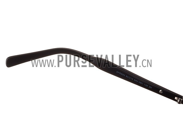 Prada Aviator Chrome Frame Grey Lenses Sunglasses 308152