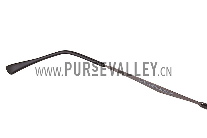 Ray Ban Wayfarer Light-Ray Blue Frame Black Lenses Sunglasses 308163