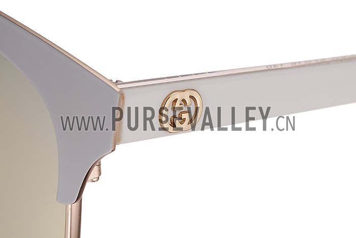 Gucci Cat Eye Gold Frame Sunglasses 308200