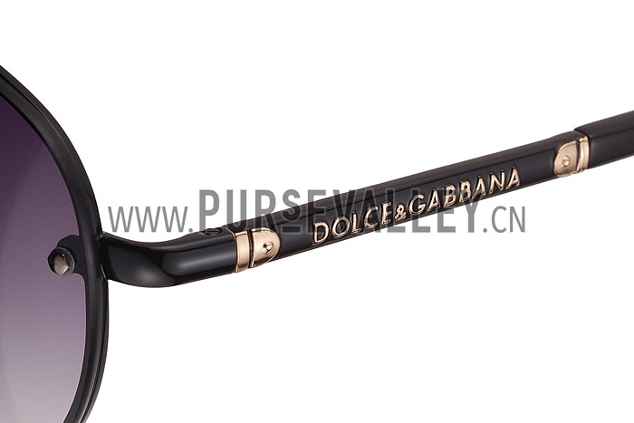 Dolce and Gabbana Pilot Black Frame Sunglasses 308192