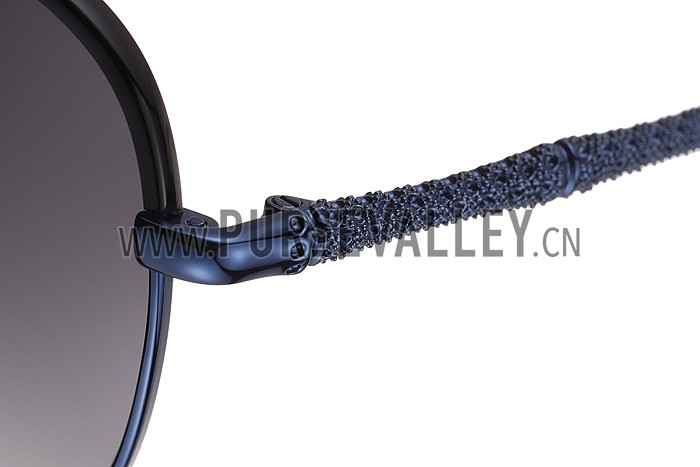 Gucci Ultra-light Aviator Blue Frame Sunglasses 308203