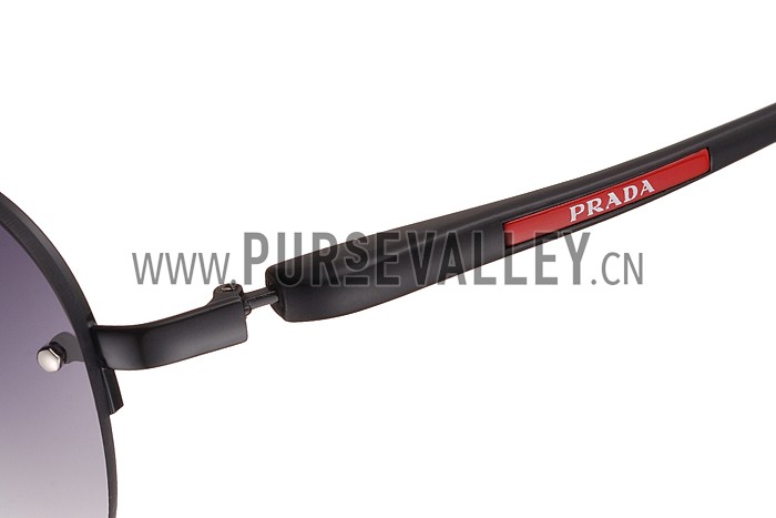 Prada Sporty Linea Rossa Logo Black Frame Sunglasses 308212