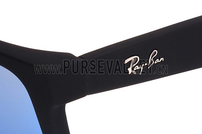 Ray Ban Justin Black Frame Blue Lenses Sunglasses 308231