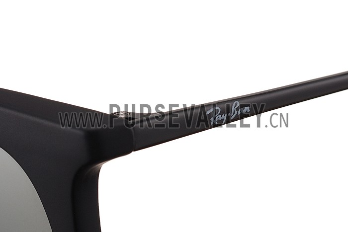 Ray Ban Wayfarer Light-Ray Black Frame Light Grey Lenses Sunglasses 308235
