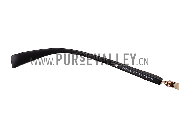 Prada Sporty Linea Rossa Logo Gold Frame Sunglasses 308215