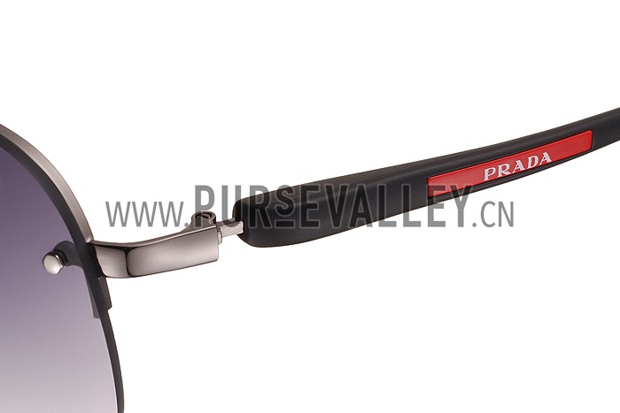 Prada Sporty Linea Rossa Logo Grey Frame Sunglasses 308216