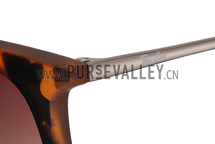 Ray Ban Wayfarer Light-Ray Tortoise Frame Brown Lenses Sunglasses 308238