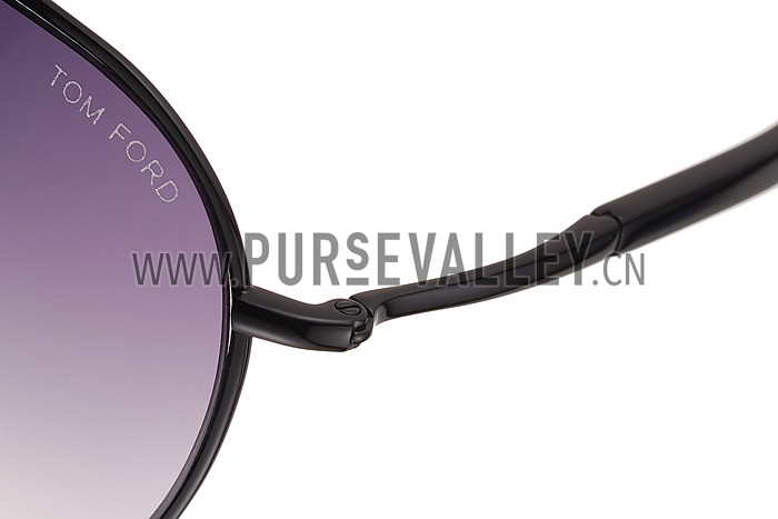 Tom Ford Eva Pilot Black Frame Sunglasses 308239